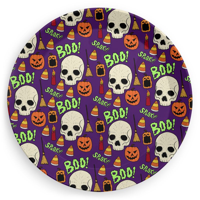 Halloween party plates